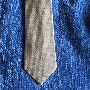 Jones New York Tie Tan w/Blue and Cream Flecks